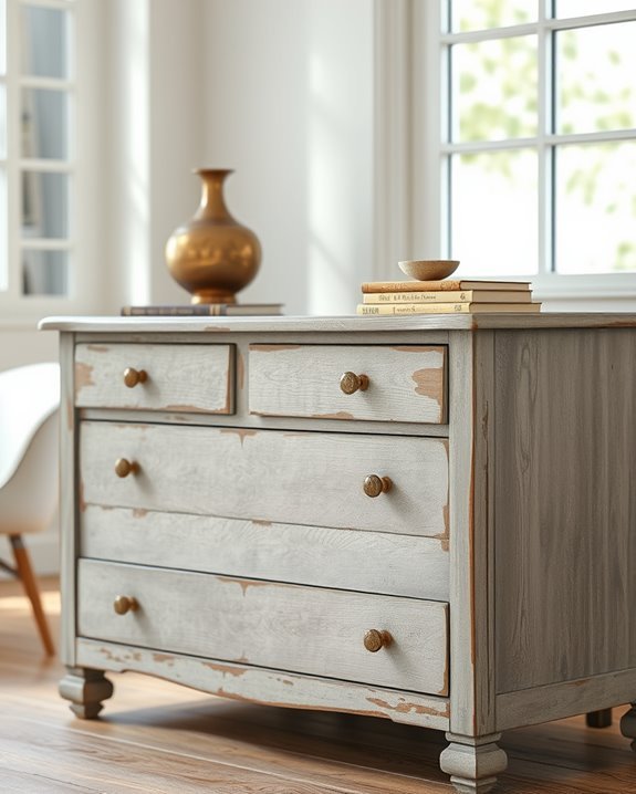 distressed wood finish technique