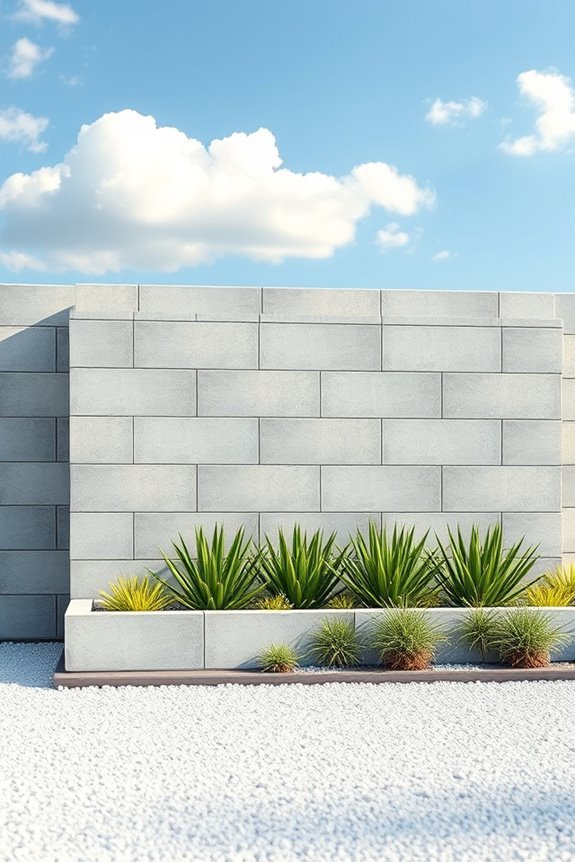 diy concrete block wall
