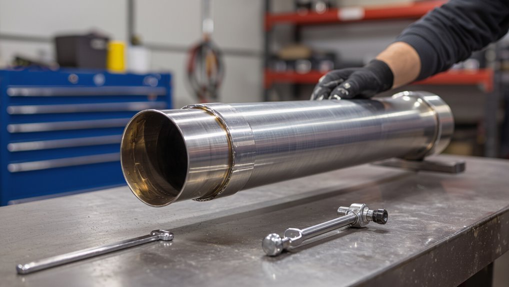 diy exhaust pipe flaring