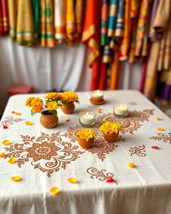 diy henna table decor