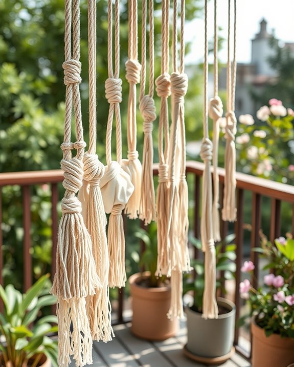 diy macram balcony decor