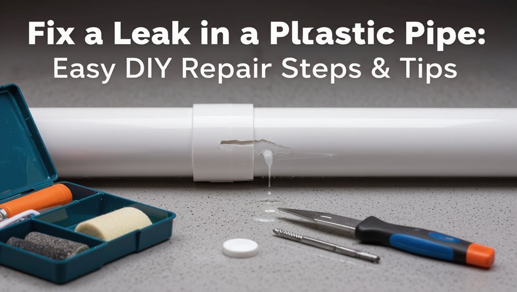 diy repair for leaking plastic pipe