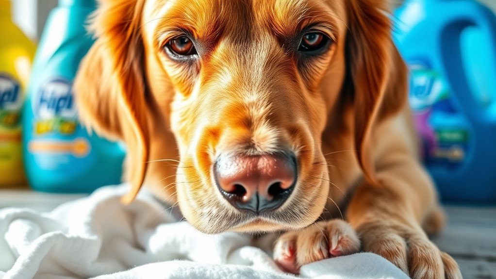 dog allergies from detergent