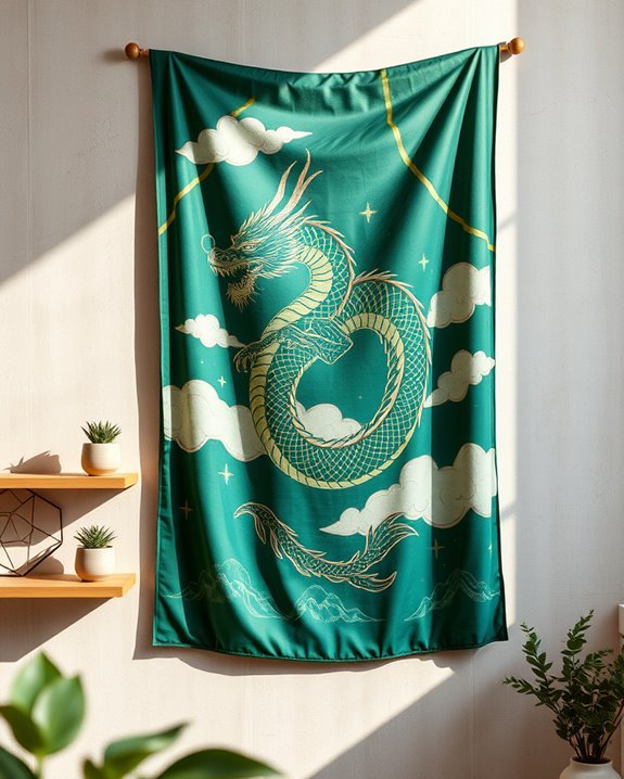 dragon tapestry wall decor