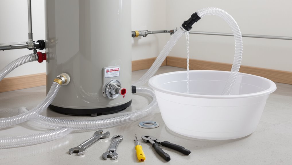 drain tank for maintenance