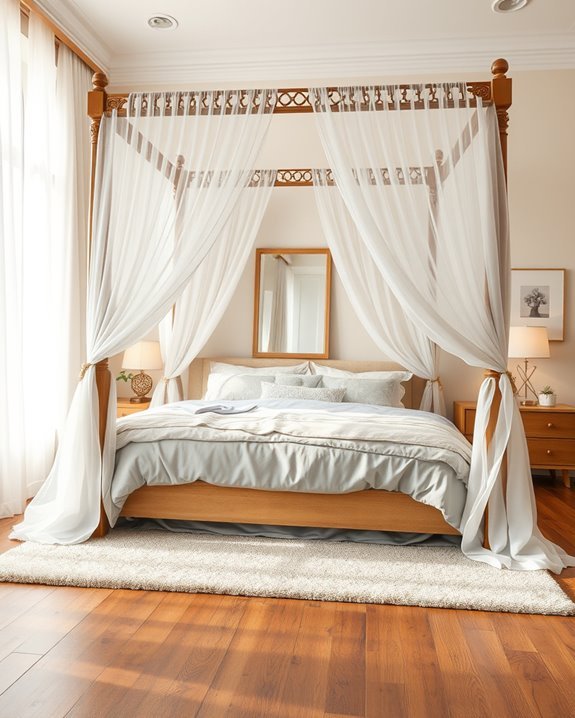 dreamy bedroom retreat canopy