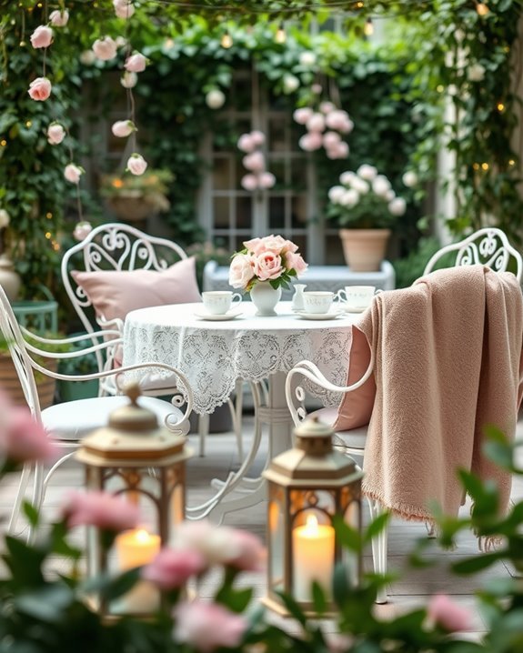 dreamy outdoor retreat ambiance