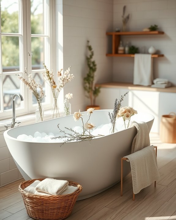 dried flowers enhance decor