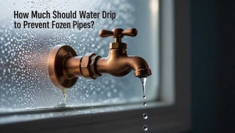 drip rate to prevent freezing