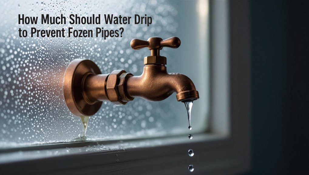 drip rate to prevent freezing