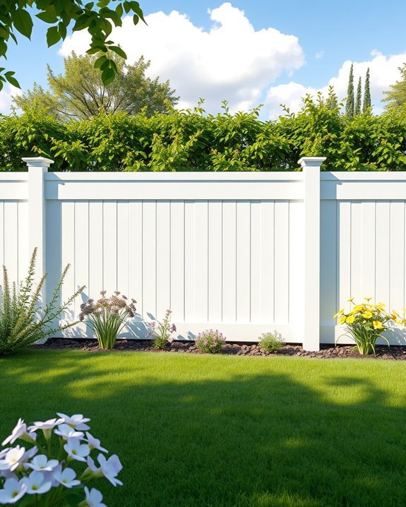 durable low maintenance vinyl fencing