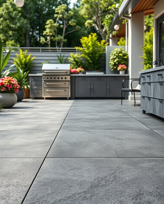 durable outdoor grey tiles