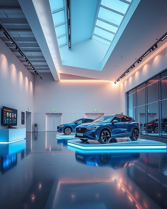 dynamic customizable showroom lighting