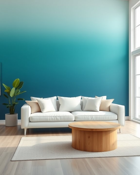 dynamic gradient wall painting