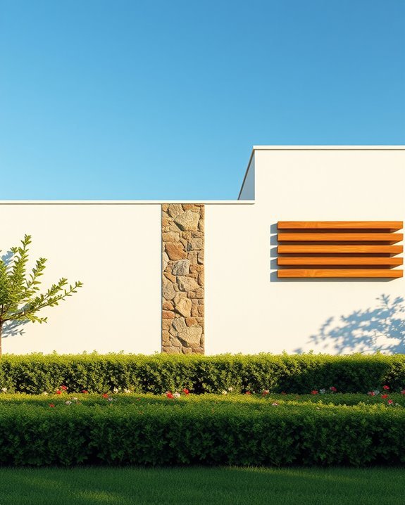 dynamic mixed material facades