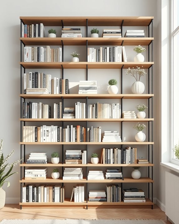 dynamic multi tiered bookshelf storage