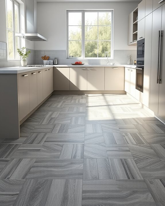 dynamic multi toned grey tiles