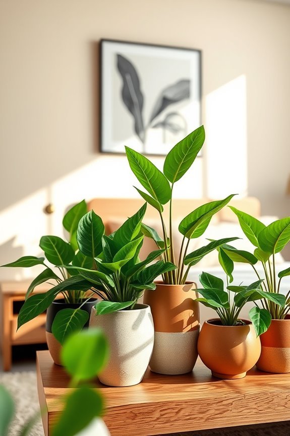 dynamic non symmetrical plant arrangements