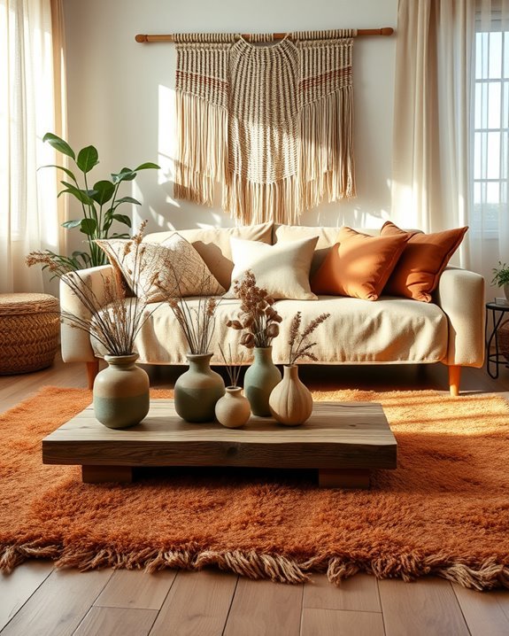 earthy colorful home sanctuary