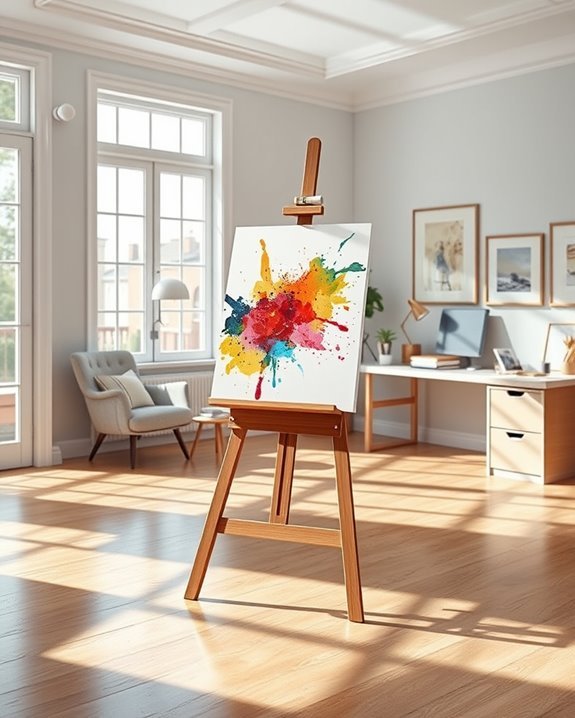 easel placement boosts creativity