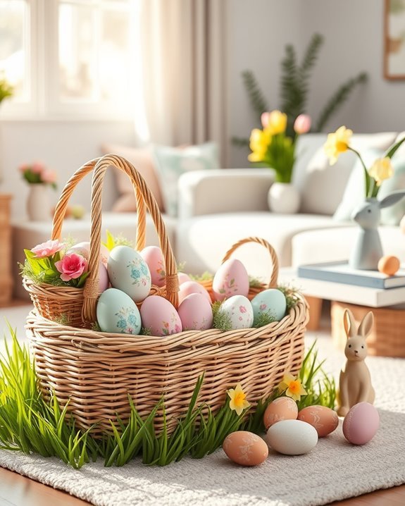 easter basket decorative displays