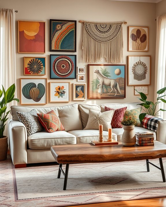 eclectic art for boho