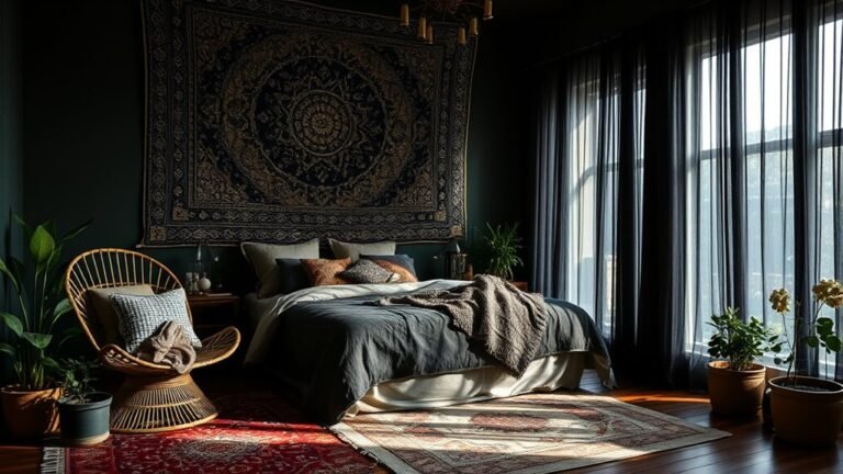 eclectic dark bohemian decor