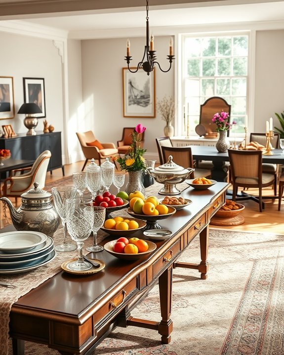 eclectic dining room decor