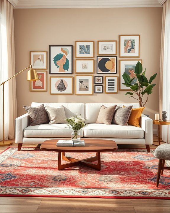 eclectic living room style