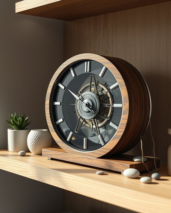 eclectic mixed media clocks