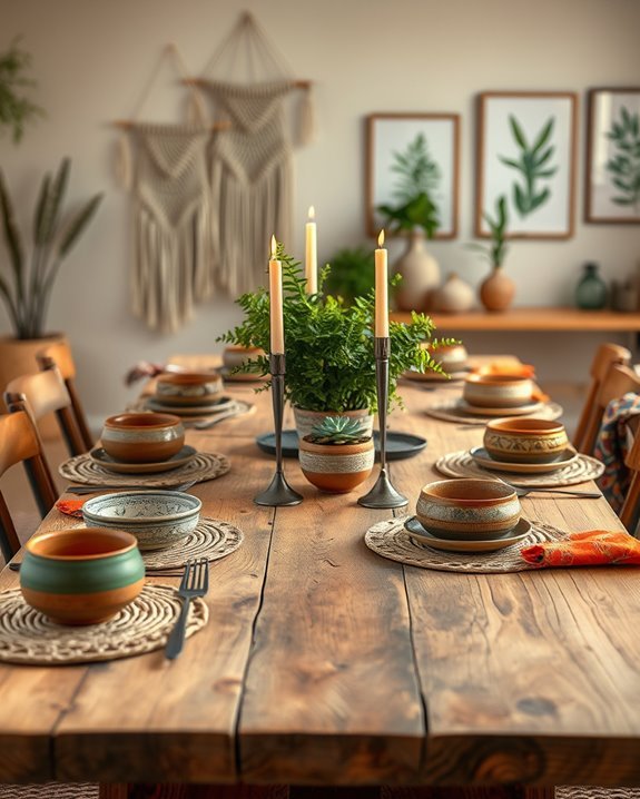eclectic table setting ideas