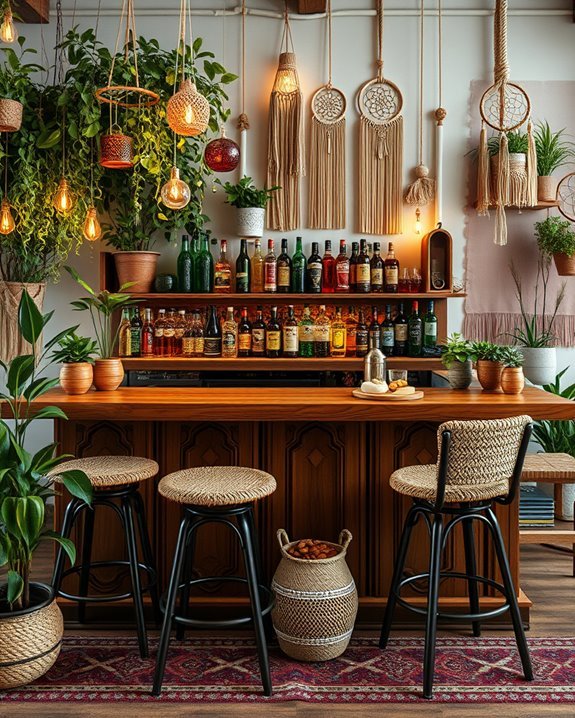 eclectic vibrant relaxed atmosphere