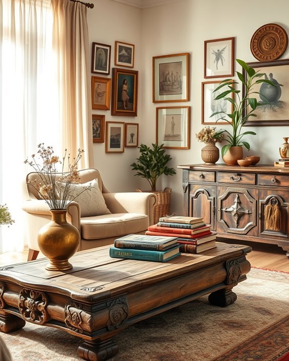 eclectic vintage furniture charm