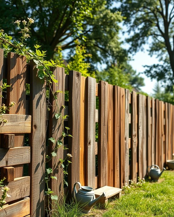 eco friendly pallet fence design