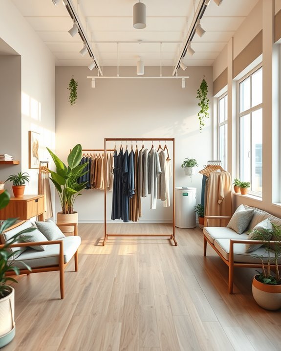 eco friendly trendy shop design