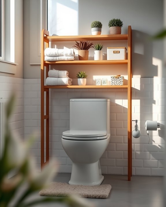 efficient bathroom storage solution