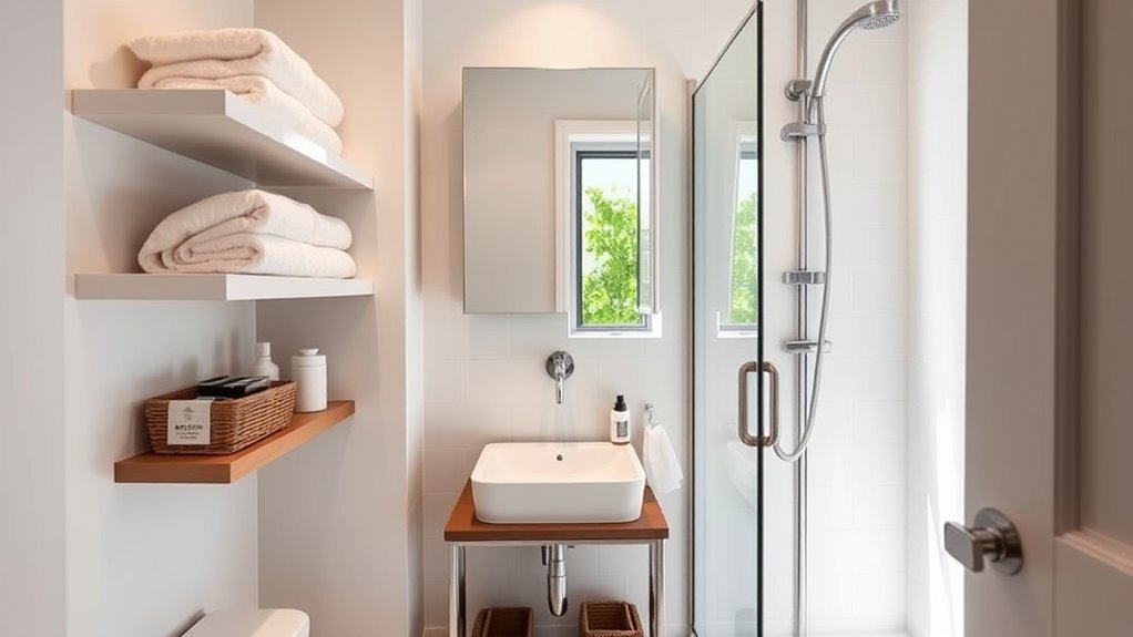 efficient compact bathroom designs