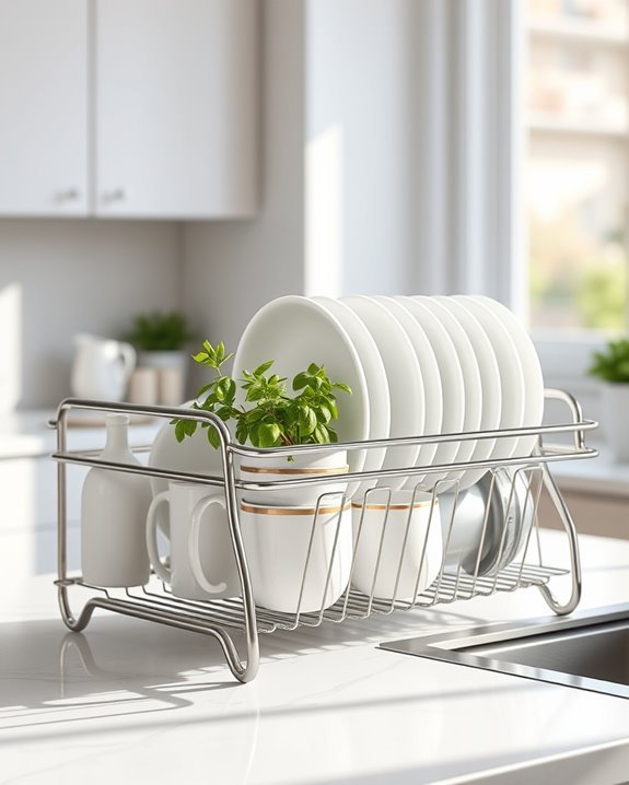 efficient kitchen dish organization