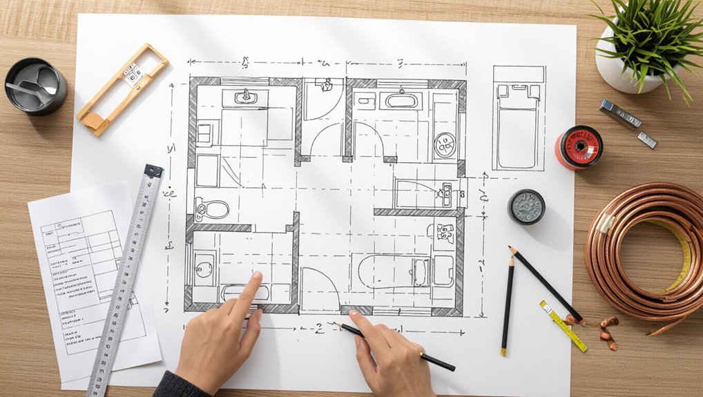 efficient plumbing layout design