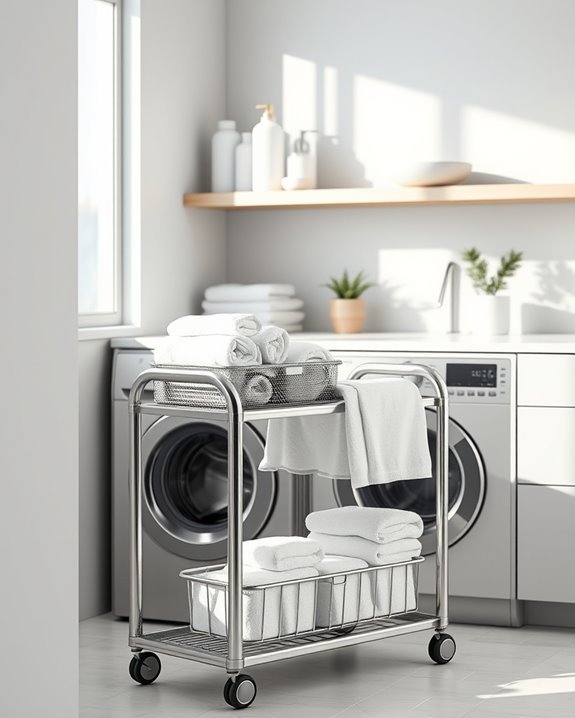 efficient portable laundry organization