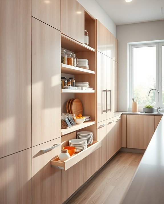 efficient pull out shelf installation