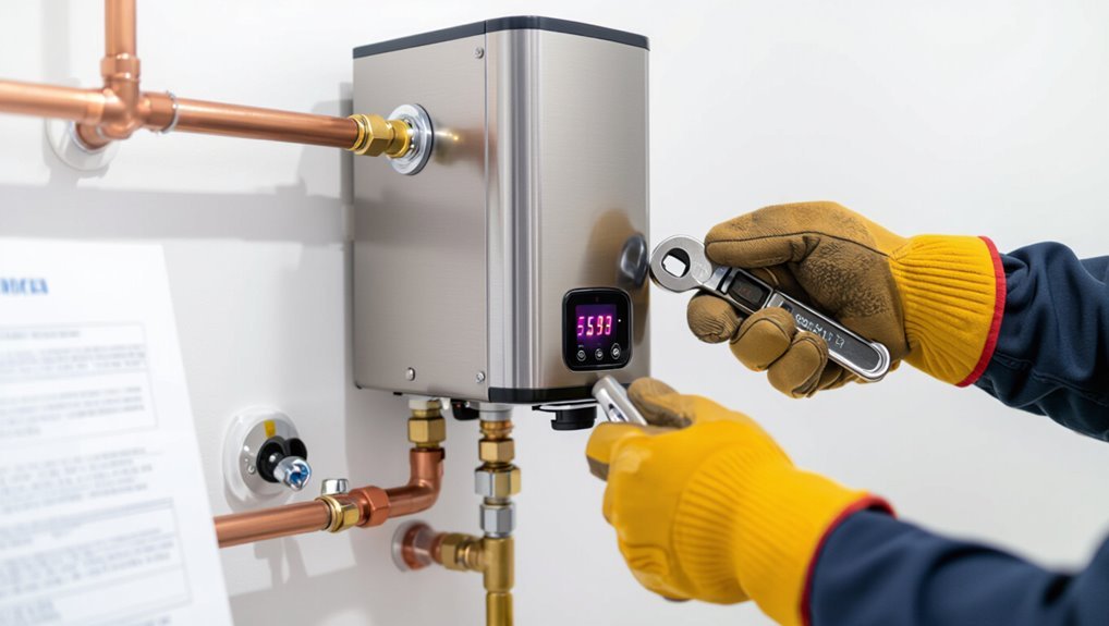efficient space saving water heating