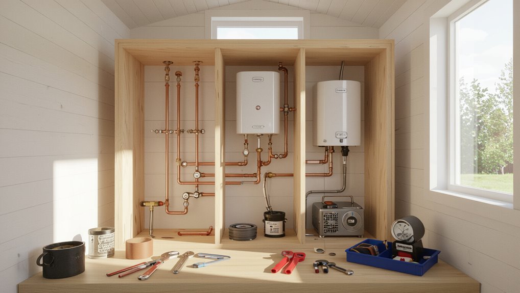 efficient tiny house plumbing
