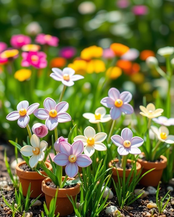 egg carton flower decorations