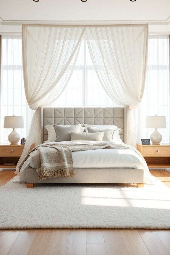 elegant bedroom canopy decor