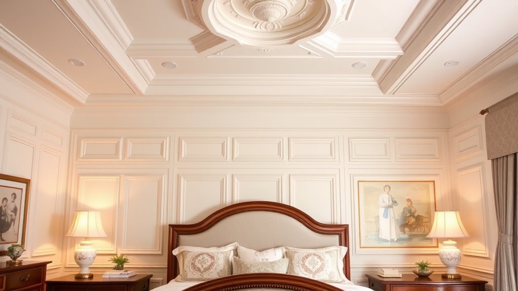 elegant bedroom molding ideas