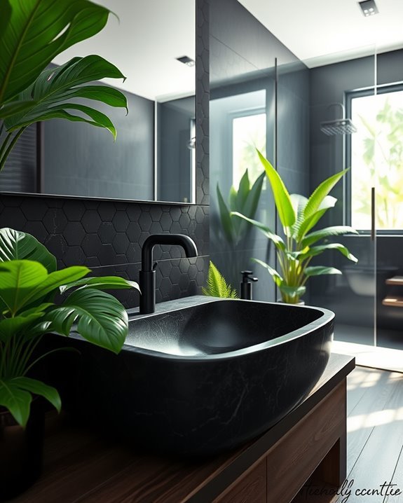 elegant black faucet designs