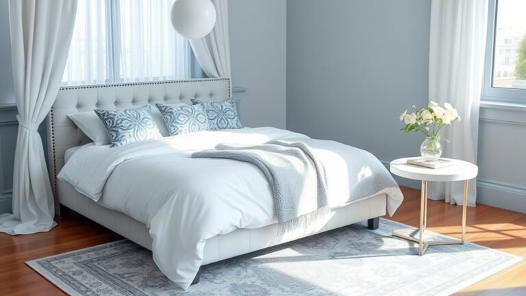 elegant blue and white bedrooms