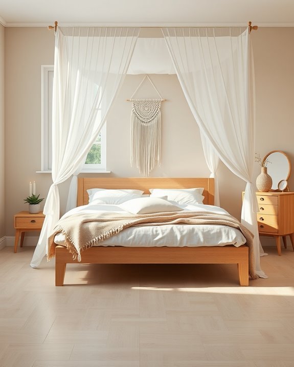 elegant canopy bed design