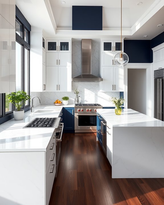 elegant color contrasts enhance